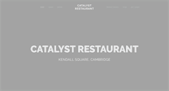 Desktop Screenshot of catalystrestaurant.com