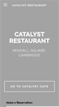 Mobile Screenshot of catalystrestaurant.com