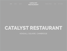 Tablet Screenshot of catalystrestaurant.com